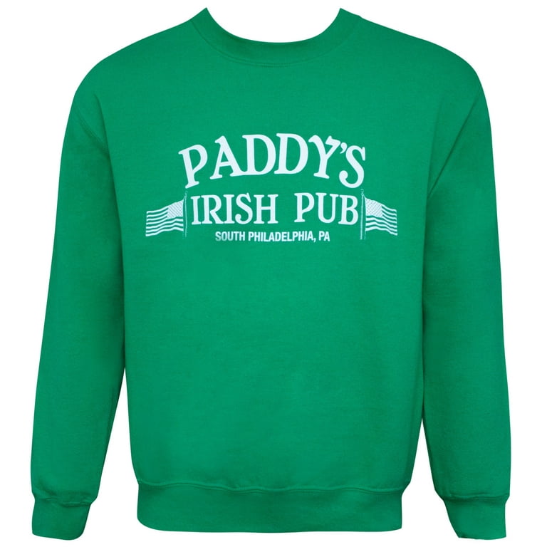 Adult Black it's Always Sunny in Philadelphia Paddy's Irish Pub Distressed Hoody